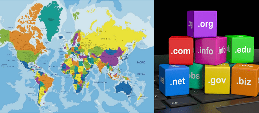 домены разных стран